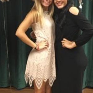 Cream Color Straight Lacy Dress